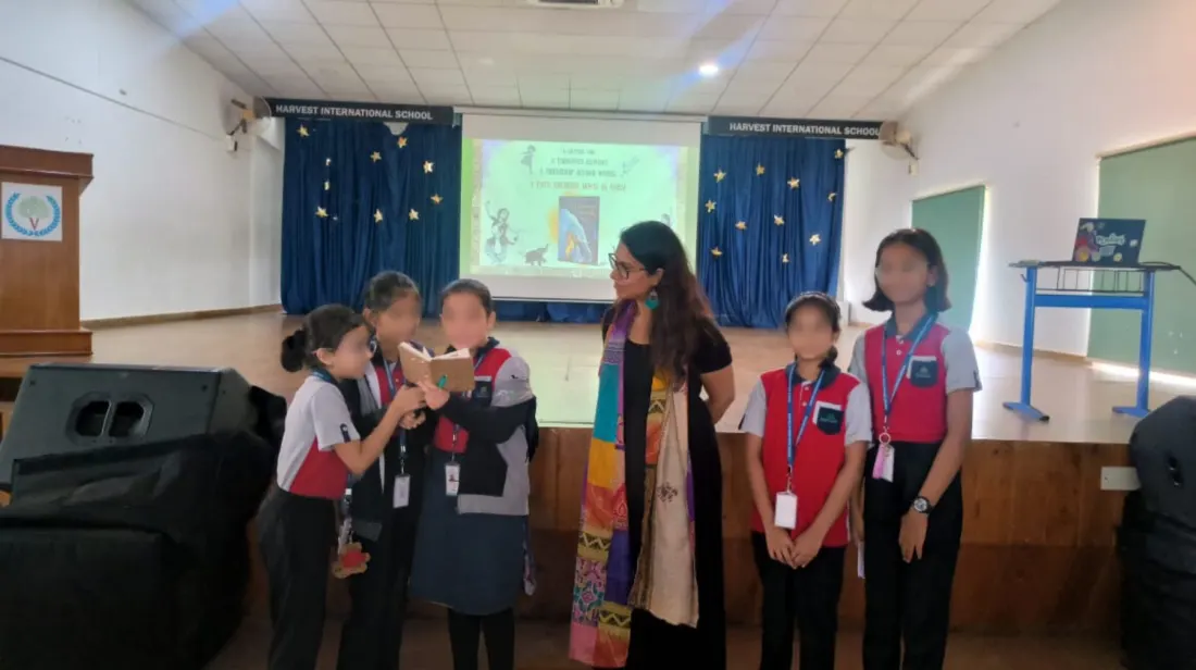 Classroom visit with young readers